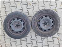  5x100 15" gyári lemezfelni, 195/65 Laufenn nyári gumi pár (25517)