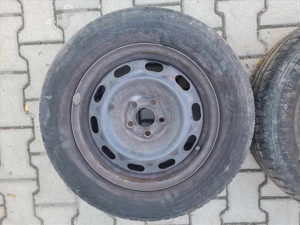 5x100 15" gyári lemezfelni, 195/65 Laufenn nyári gumi pár (25517) 3. kép