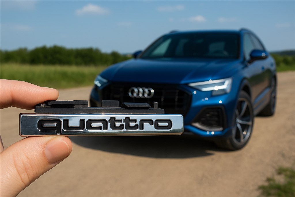 Audi QUATRO embléma (A3 A4 A5 A6 A7 Q7 Q8 stb.) 8h08537372zz 4g0853736e 1. kép