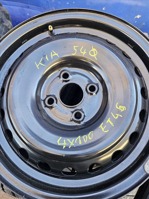  4x100 lyukosztású 6JJ 15" új (gyári felni) lemezfelni KIA SUZUKI TOYOTA 1. kép