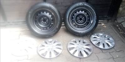  5x98 lyukosztású 15" használt lemezfelni, rajta 205/65 téli gumi gumi jumpy expert scudo dobló