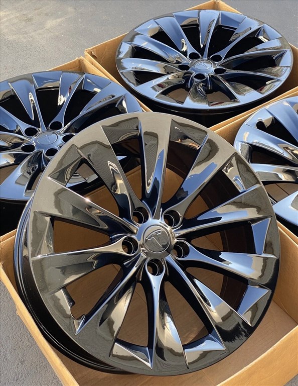  Tesla 20as gyári alufelni 5x120 Model X Két széles Tpms 2. kép