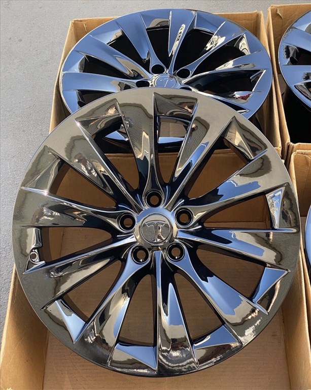  Tesla 20as gyári alufelni 5x120 Model X Két széles Tpms 3. kép