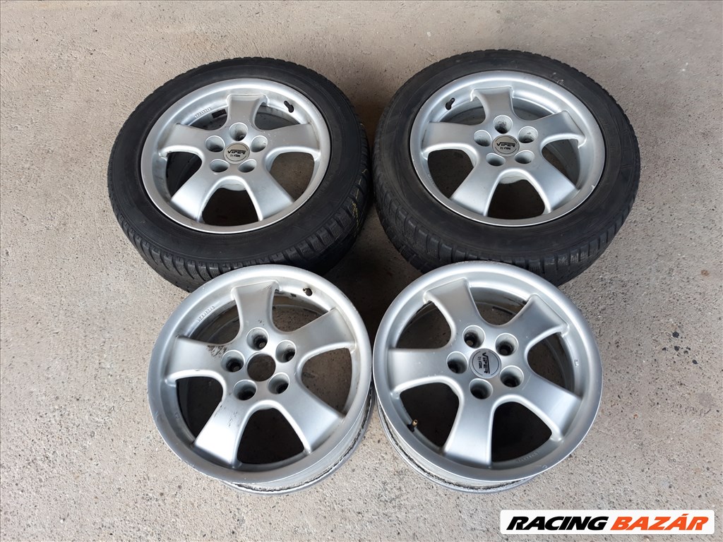 4db 5x120 16" BMW Viper Alufelni Eladó!!! 7jx16 ET42 Made in Germany 2db 205/55 R16 Falken gumival 1. kép