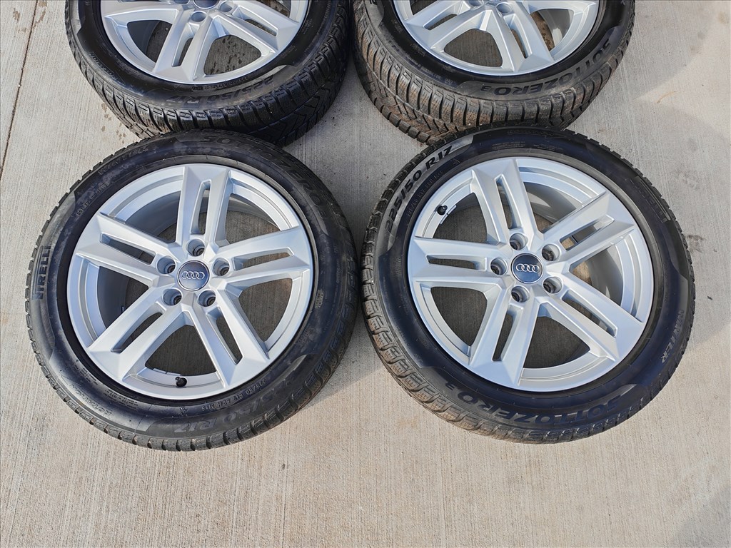  17" 5x112 Audi gyári alufelni szett téligumikkal! 3. kép