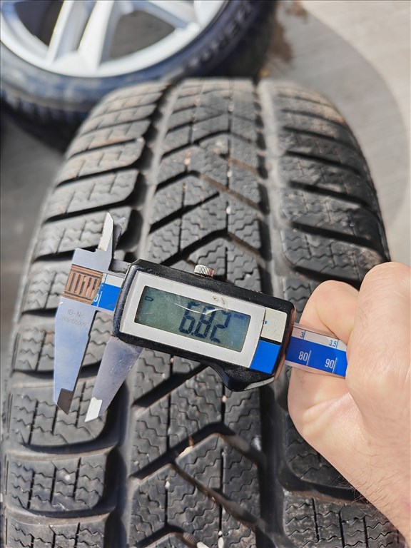  17" 5x112 Audi gyári alufelni szett téligumikkal! 8. kép