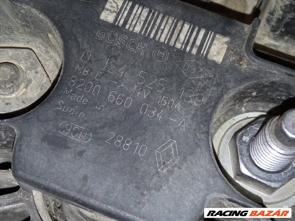 Renault 1.5 DCI 150A Generátor 0124525139 8200660034 2. kép