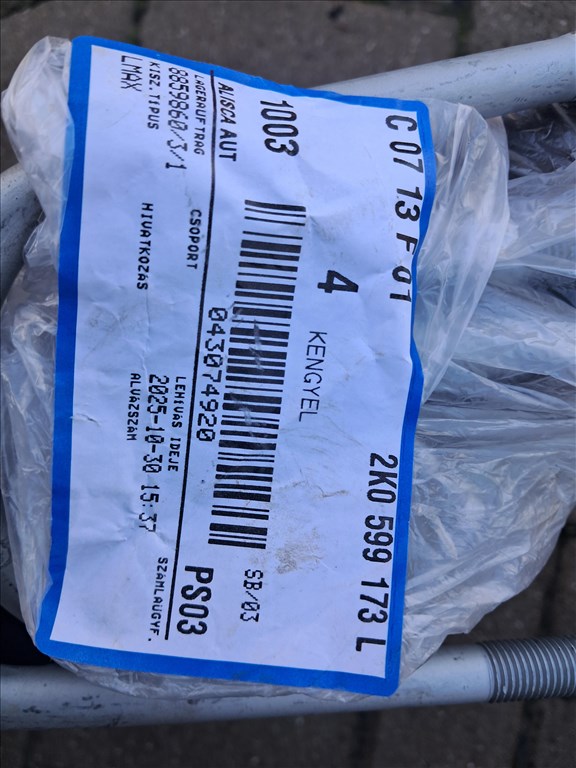 Volkswagen Caddy III Dupla laprugó szett 3. kép