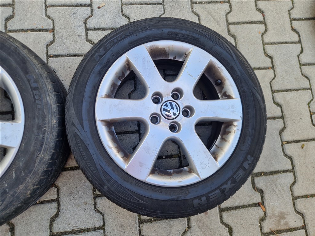 2 db Polo 9N 5x100 15" használt alufelni Nexen nyári gumival (29960) 6. kép