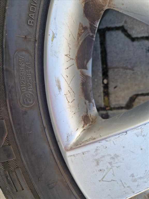 2 db Polo 9N 5x100 15" használt alufelni Nexen nyári gumival (29960) 7. kép