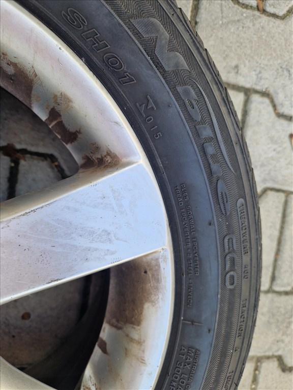 2 db Polo 9N 5x100 15" használt alufelni Nexen nyári gumival (29960) 13. kép
