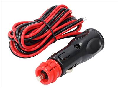 Szivargyújtó dugó 200 cm-es elektromos kábellel