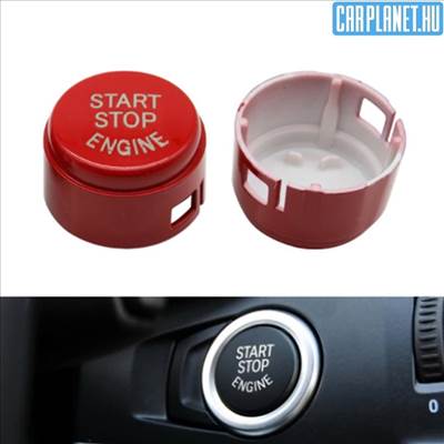 BMW start stop gomb fedél -  BMW X3 F25 / X4 F26 / X5 F15 / X6 F16 - piros