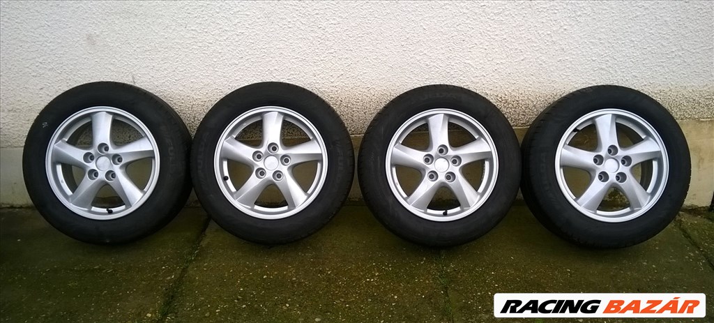 Eladó 4db 16-os 5x114.3-as Enkei alufelni 205/60R16 Fulda nyári gumival 1. kép