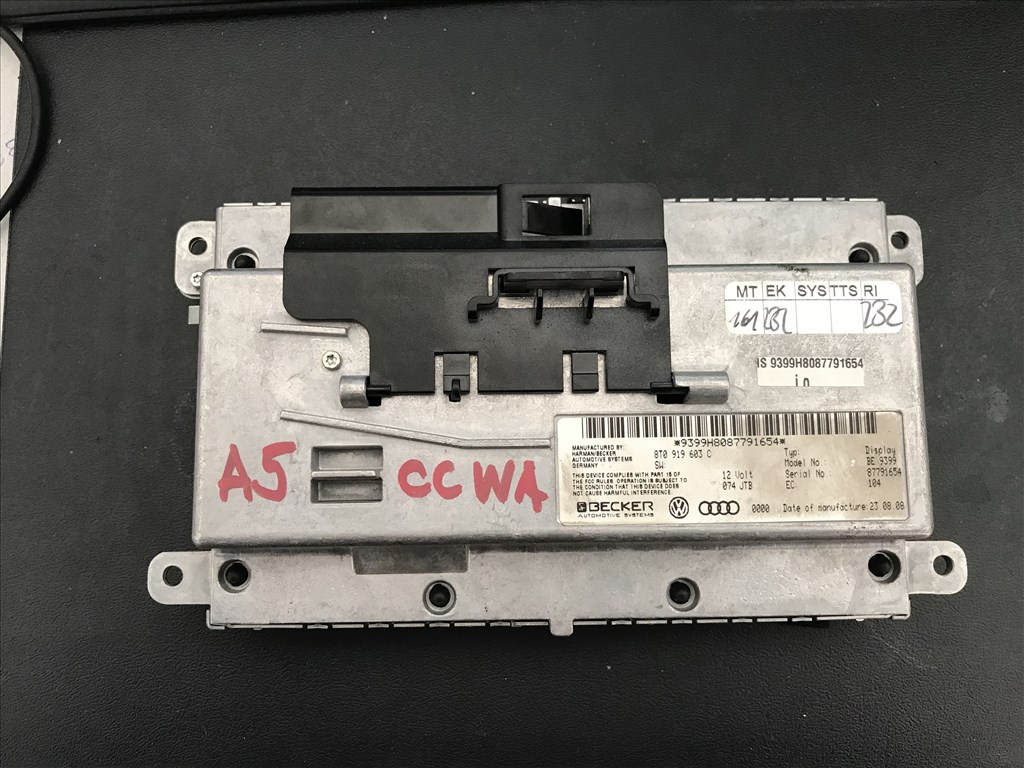 Audi A5 (B8 - 8T) MMI / navigáció kijelző  8t0919603c 2. kép