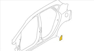 GYÁRI ÚJ JOBB HÁTSÓ KAVICS FELVERŐDÉSGÁTLÓ MATRICA - Kia Ceed 12-18 - 84221-A2001