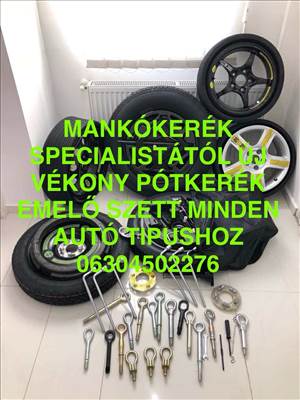 Mercedes GLA Gyáriúj Mankókerék 18" Colloos Pótkerék Igény Esetén Emelő Szett Kerékkulcs Vonószem Ék