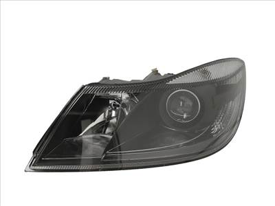 Skoda Octavia II. 2009-2013 utángyártott új bal első fényszóró H1/H7 fek.h. Octavia logo nélk(motorral) 1z19410175