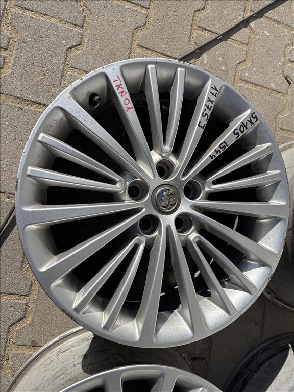 Opel Astra K Astra J Mokka 5x105 lyukosztású 7,5JJ 17" használt gyári alufelni TKN01 4. kép