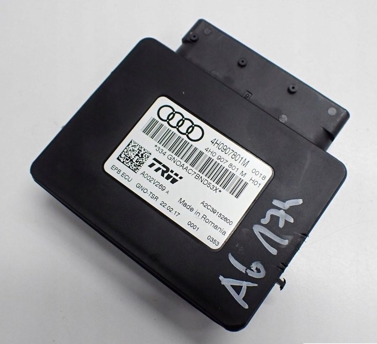 Audi A6 (C7 - 4G) kézifék vezérlő elektronika 4h0907801m 4H0907801M 1. kép