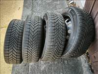  5x108 lyukosztású 16" használt lemezfelni, rajta 205/60 használt Michelin téli gumi gumi 