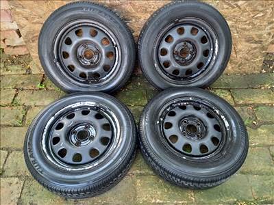  4x100 vw seat opel honda 14" használt lemezfelni, rajta 185/60 használt nyári gumi 