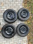 15" újszerű alufelni, rajta 175/65 használt Dunlop téli gumi gumi 