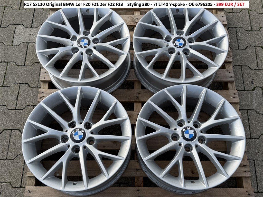R17 5x120 Original BMW 1er F20 F21 2er F22 F23    Styling 380 - 7J ET40  1. kép