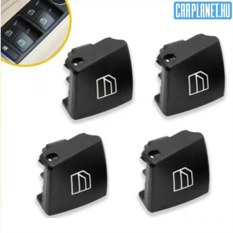Mercedes-Benz ablakemelő kapcsoló gomb fedél készlet (4db) 1. kép