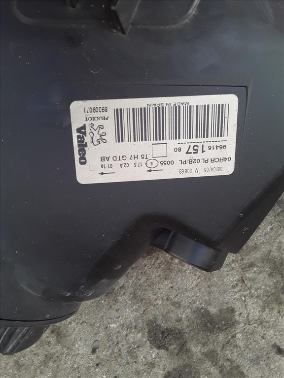 Peugeot 307 Bal Első Fényszóró Ködlámpás 2. kép