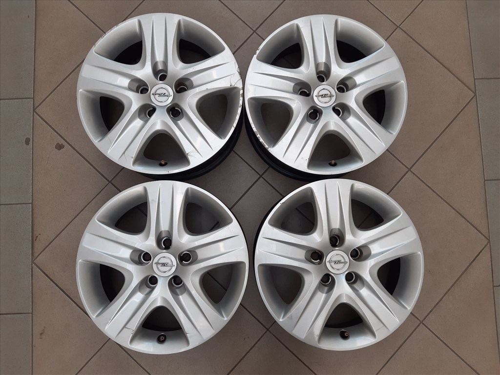  5x110 Opel gyári struktúr lemezfelni 6,5x16 ET39 Astra Zafira Vectra Meriva 3. kép