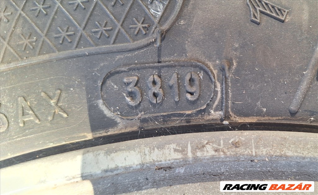  4x100 lyukosztású 15" használt (gyári felni) alufelni, rajta 175/65 használt Kleber téli gumi gumi  4. kép