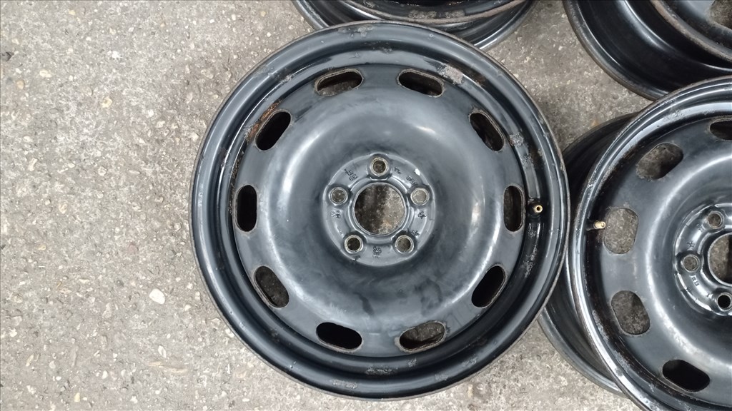  5x100 lyukosztású 6JJ 15" használt (gyári felni) lemezfelni 5. kép
