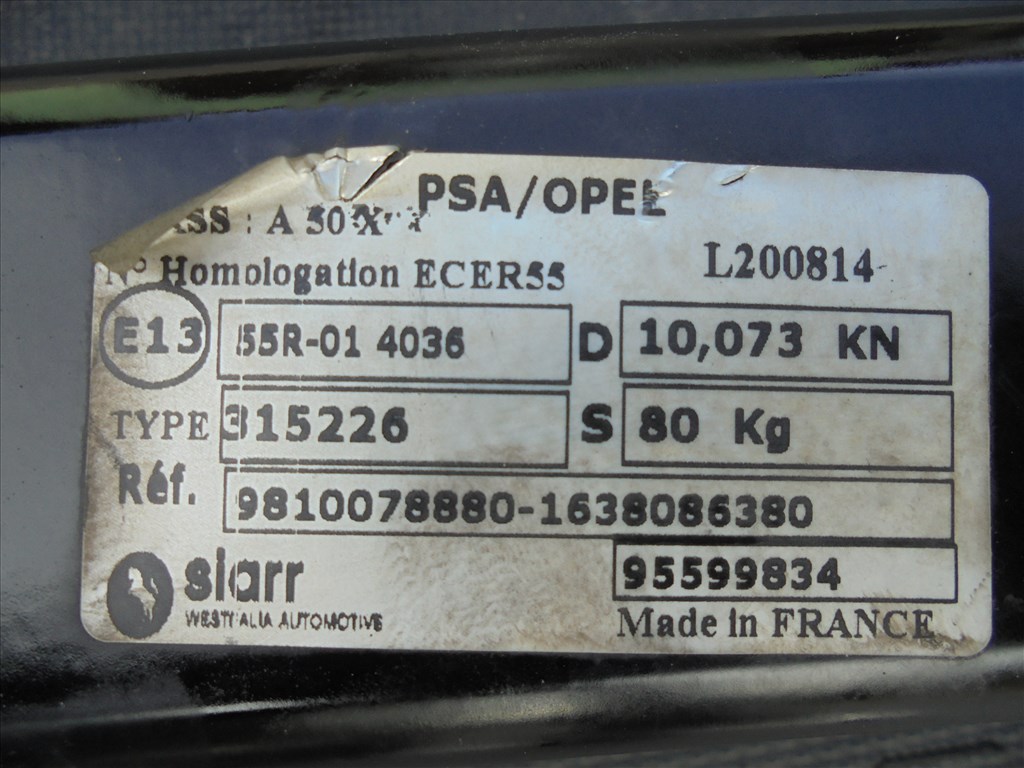 Peugeot 3008 II gyári vonóhorog eladó 5. kép