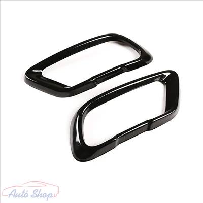 BMW X5 X6 X7 G05 G06 G07 Acél lakk fekete kipufogó vég pár Kipufogóvégek