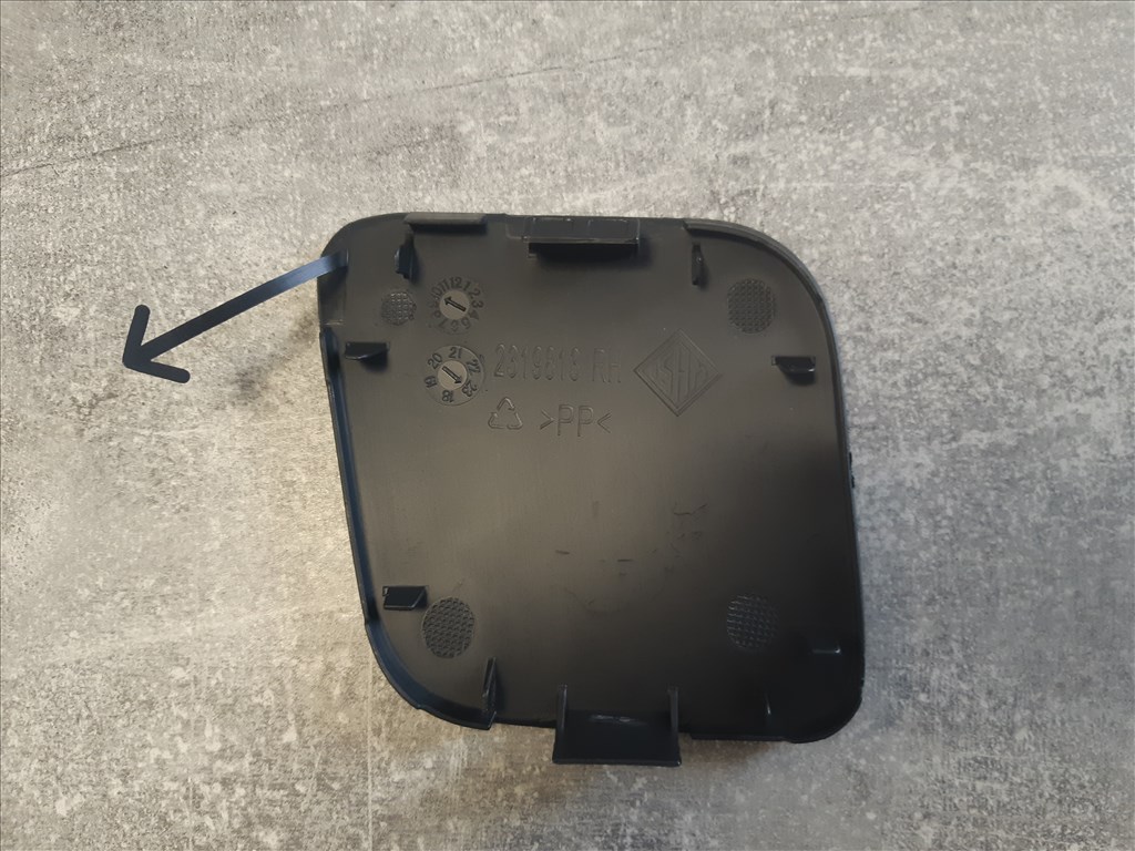 Toyota Auris / Auris Hybrid (2015-2019) első lökhárító jobb oldali vonószem takaró fedél ÚJ 5212702927 2319813rh 3. kép