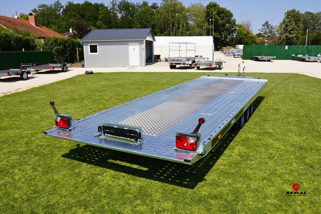 Új 5.7m-es billenős (3500kg-os) autószállító utánfutó akciósan bruttó 2.990.000 Ft 5. kép