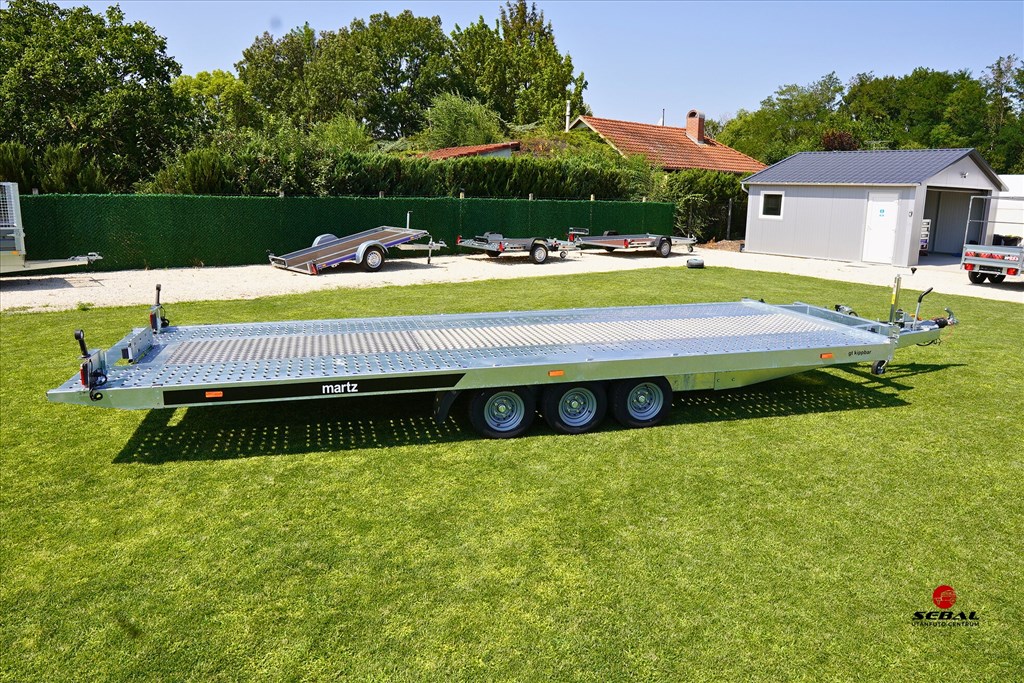 Új 5.7m-es billenős (3500kg-os) autószállító utánfutó akciósan bruttó 2.990.000 Ft 2. kép