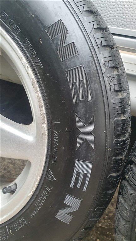  4x100 lyukosztású 13" használt Stilauto alufelni, rajta 155/80 használt Nexen téli gumi gumi  6. kép