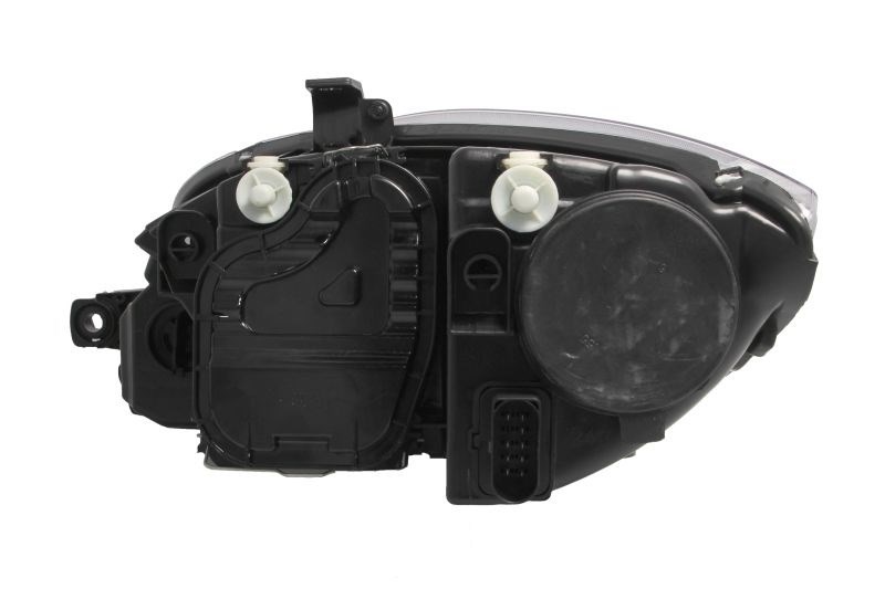 Seat Altea 5P, Leon, Toledo utángyártott új jobb első fényszóró H7/H1fekete házas (motoros) TYC 5p1941034a 2. kép