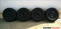 Eladó  4db 14-es 4x108 Audi-Vw lemezfelni 185/70R14 Goodyear nyári gumival
