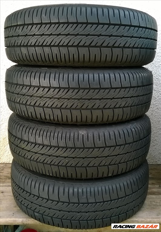 Eladó  4db 14-es 4x108 Audi-Vw lemezfelni 185/70R14 Goodyear nyári gumival 2. kép