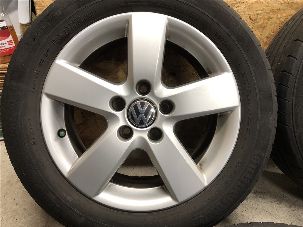 16 colos gyári VW alufelni VW Golf Touran 16 col 5x112 3. kép