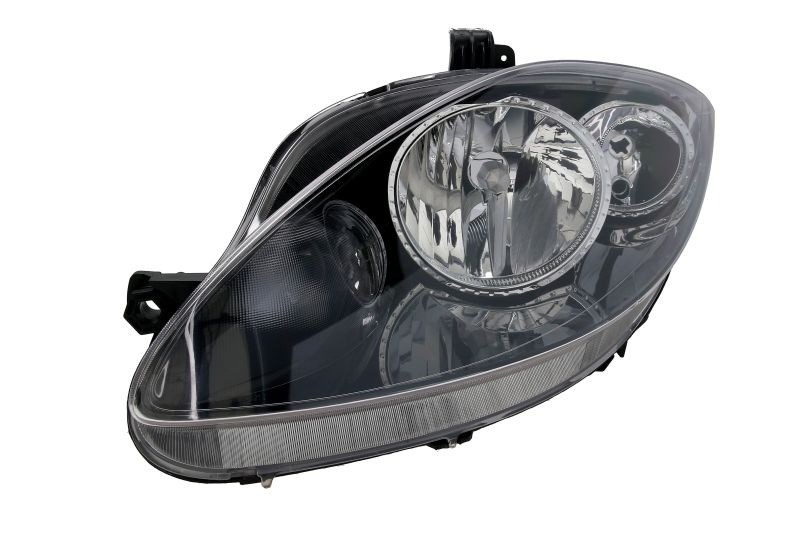 Seat Altea 5P, Leon, Toledo utángyártott új bal első fényszóró  H7/H1 fekete házas (motoros) TYC 5p1941033a 1. kép