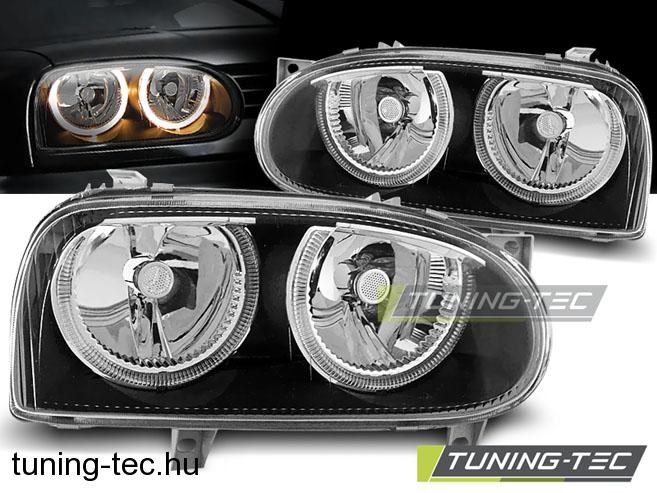 Volkswagen Golf III VW GOLF 3 ANGEL EYES BLACK Tuning-Tec Fényszóró 1. kép