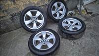  5x120 lyukosztású 17" használt alufelni, rajta 235/45 használt nyári gumi gumi 