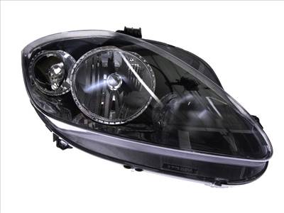 Seat Altea 5P, Leon 2009-2015 utángyártott új jobb első fényszóró H7/H1 fekete házas (motoros) TYC 5p1941034b