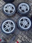  5x114.3 lyukosztású 7x17" használt Dezent alufelni, rajta 205/50 használt Falken téli gumi sxx2