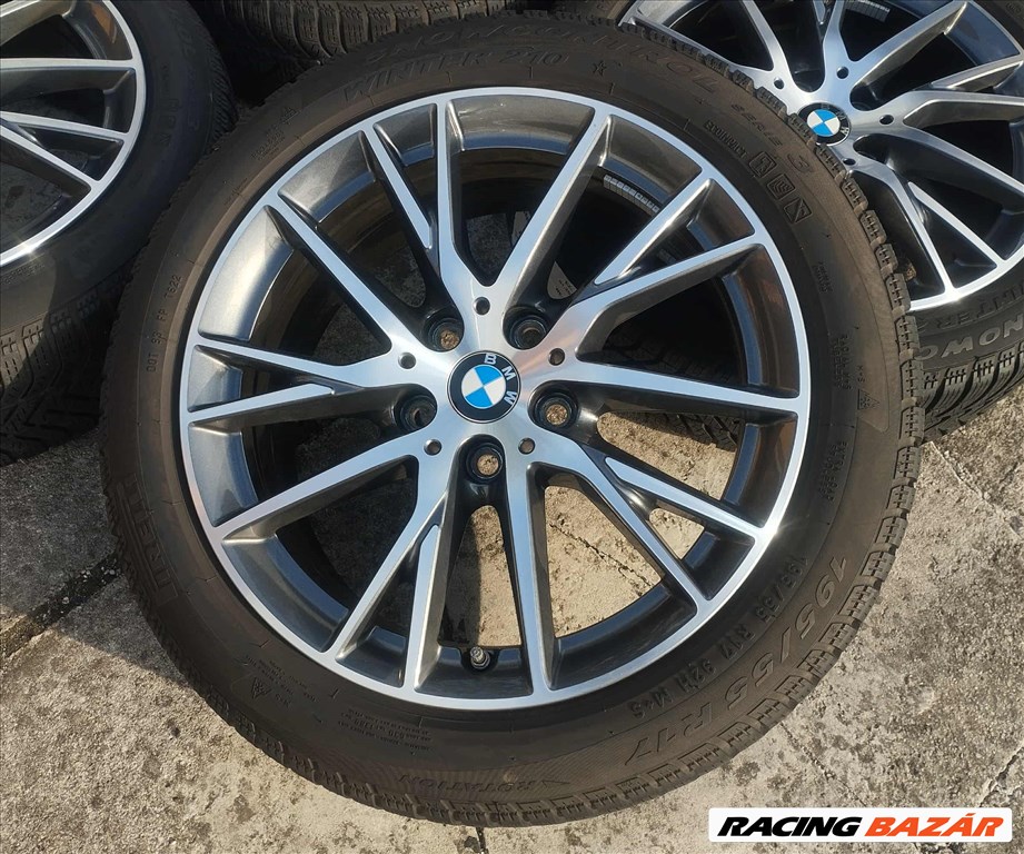 5x112 17 BMW Style 489 1 2 gyári felni - Pirelli 195/55 r17 " téli + tpms 1. kép