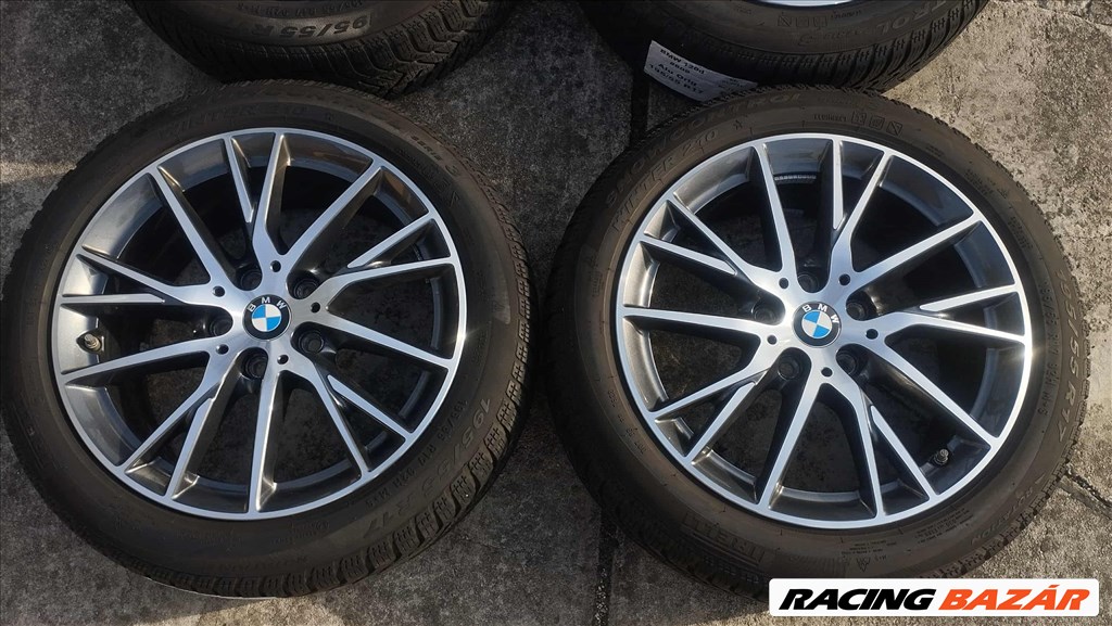 5x112 17 BMW Style 489 1 2 gyári felni - Pirelli 195/55 r17 " téli + tpms 6. kép